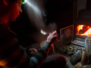 Thawing out at Saxon Hut